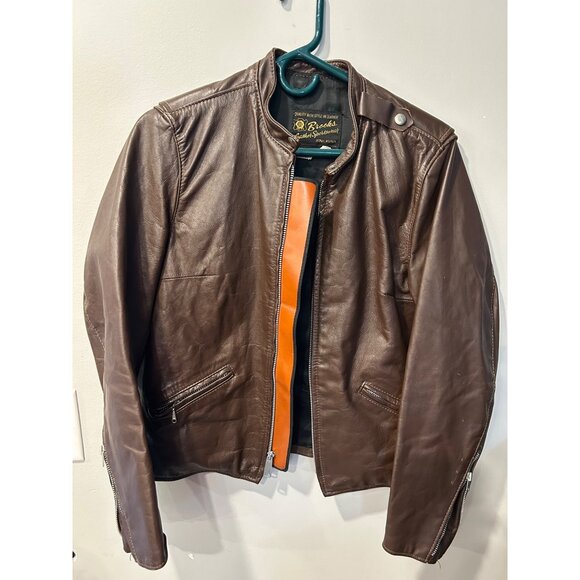 Brooks Jackets & Blazers - VTG 60’s Brooks leather sportswear motorcycle jacket sz 32 made in Detroit, MI